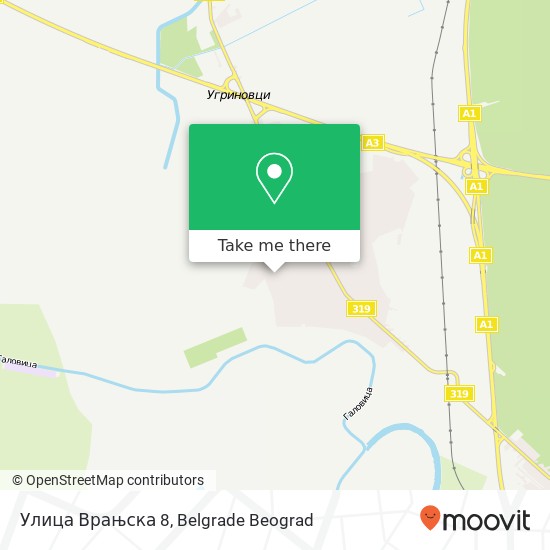 Улица Врањска 8 map