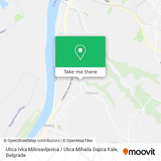 Ulica Ivka Milosavljevica / Ulica Mihaila Gajica Kale map