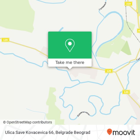 Ulica Save Kovacevica 66 map
