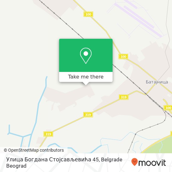 Улица Богдана Стојсављевића 45 map