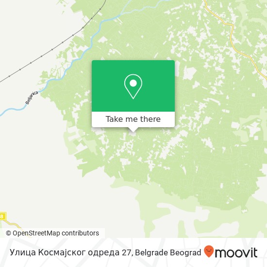 Улица Космајског одреда 27 map