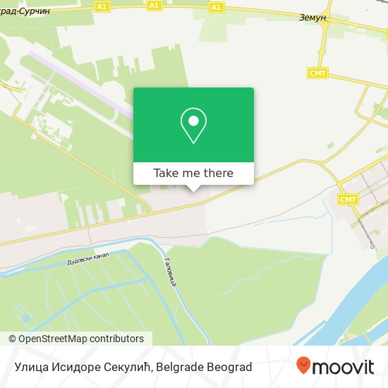 Улица Исидоре Секулић map