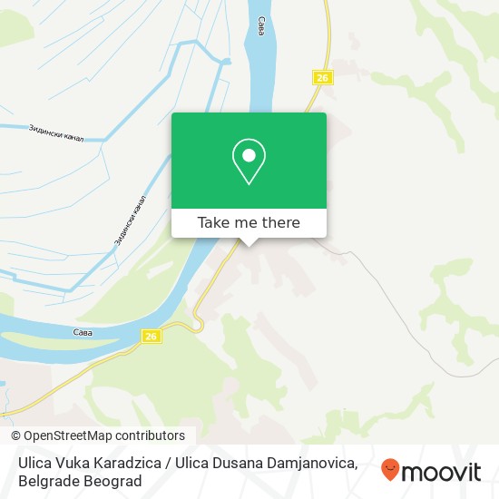 Ulica Vuka Karadzica / Ulica Dusana Damjanovica map