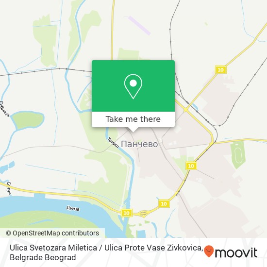 Ulica Svetozara Miletica / Ulica Prote Vase Zivkovica map