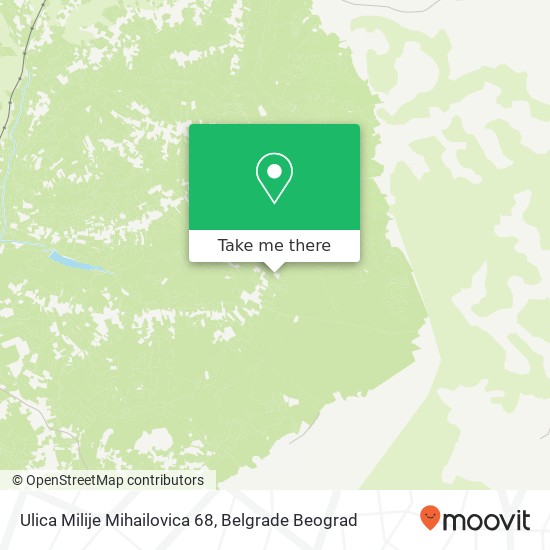 Ulica Milije Mihailovica 68 map