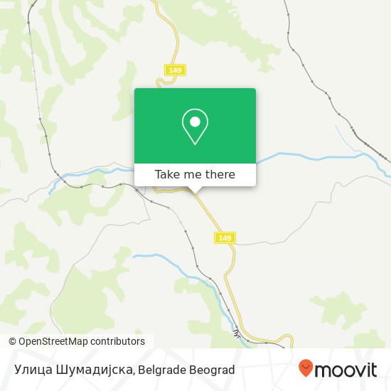 Улица Шумадијска map