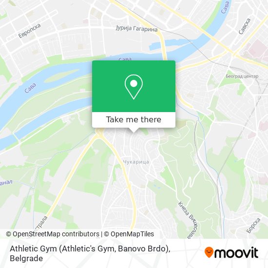Athletic Gym (Athletic's Gym, Banovo Brdo) map
