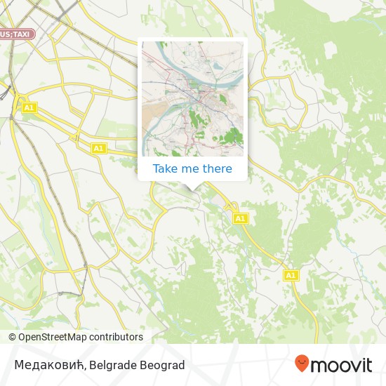 Медаковић map