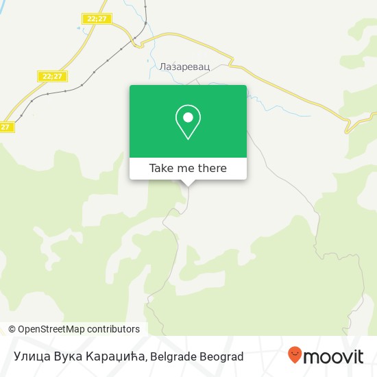 Улица Вука Караџића map