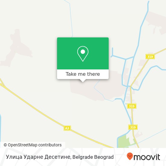 Улица Ударне Десетине map