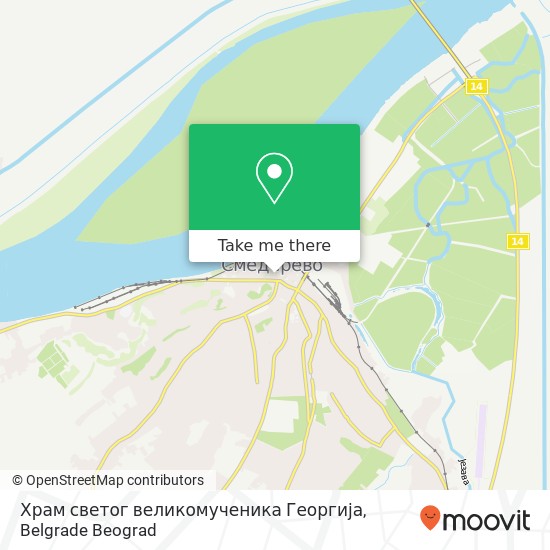 Храм светог великомученика Георгија map