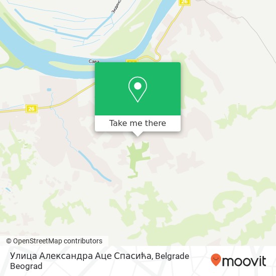 Улица Александра Аце Спасића map