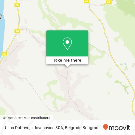 Ulica Dobrivoja Jovanovica 30A map