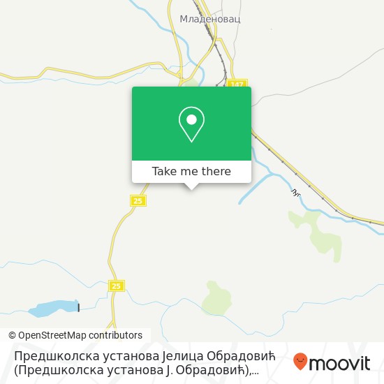 Предшколска установа Јелица Обрадовић map