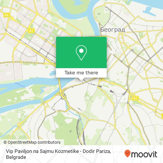Vip Paviljon na Sajmu Kozmetike - Dodir Pariza map