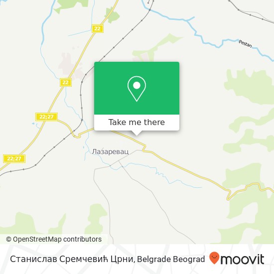 Станислав Сремчевић Црни map