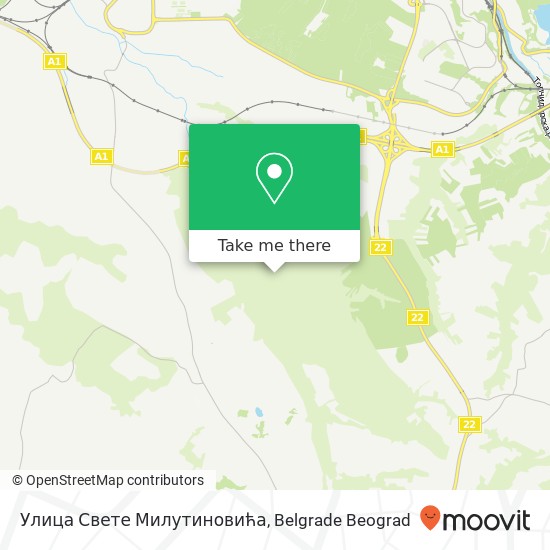 Улица Свете Милутиновића map