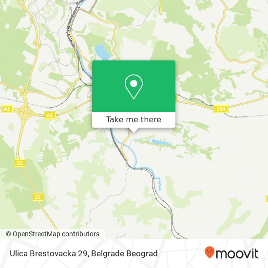 Ulica Brestovacka 29 map