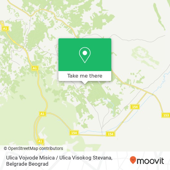 Ulica Vojvode Misica / Ulica Visokog Stevana map