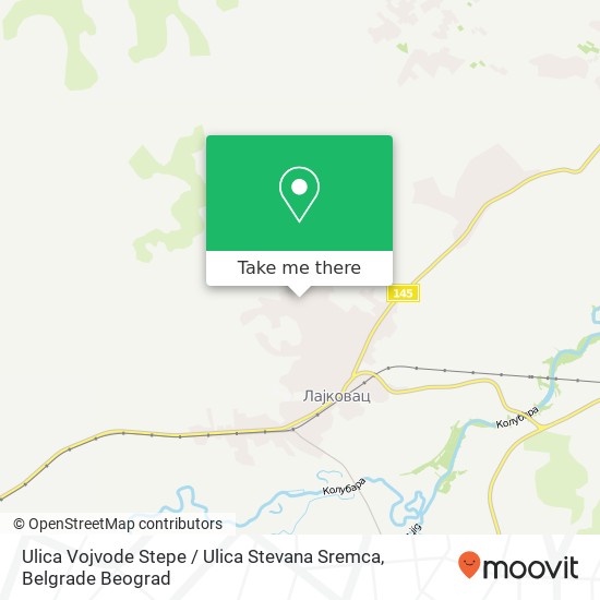 Ulica Vojvode Stepe / Ulica Stevana Sremca map