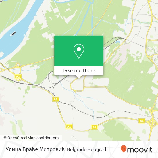 Улица Браће Митровић map