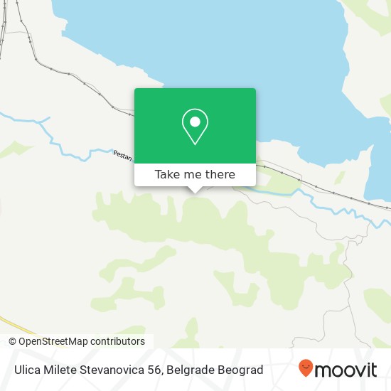 Ulica Milete Stevanovica 56 map