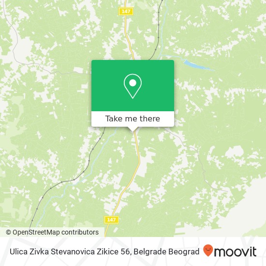 Ulica Zivka Stevanovica Zikice 56 map