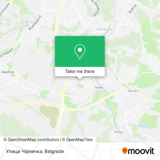 Улица Чајничка map