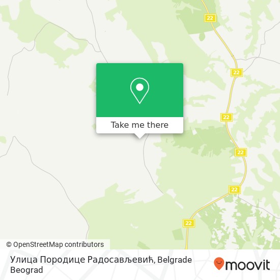 Улица Породице Радосављевић map