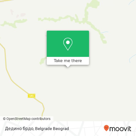 Дедино брдо map