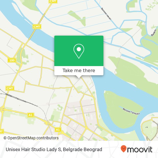 Unisex Hair Studio Lady S map