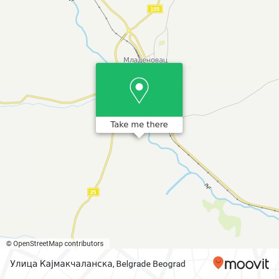 Улица Кајмакчаланска map