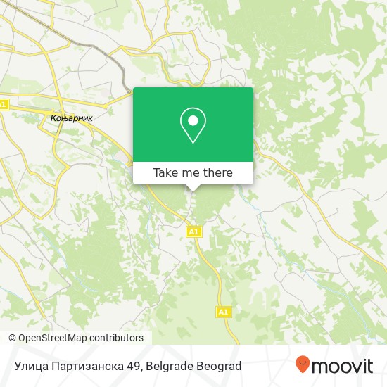 Улица Партизанска 49 map