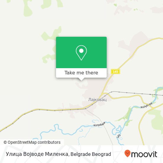 Улица Војводе Миленка map