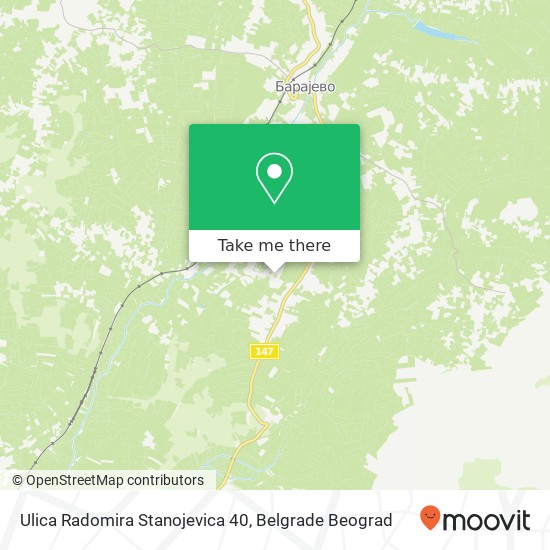 Ulica Radomira Stanojevica 40 map