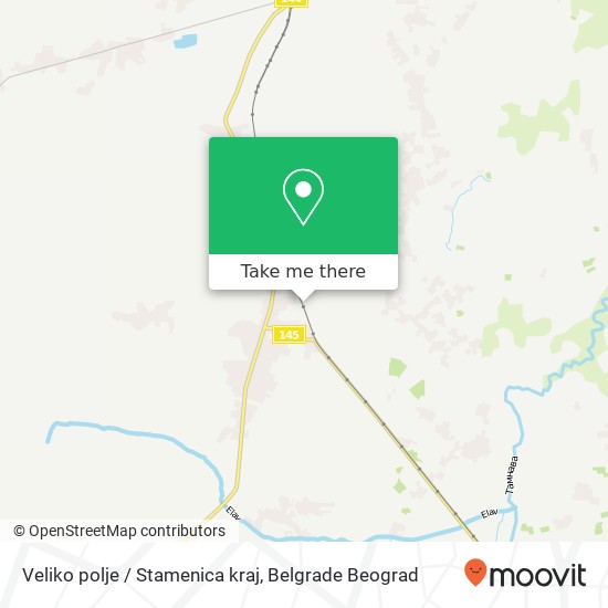 Veliko polje / Stamenica kraj map