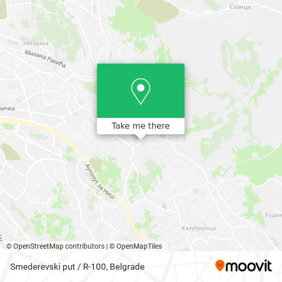 Smederevski put / R-100 map