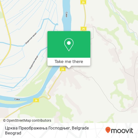 Црква Преображења Господњег map