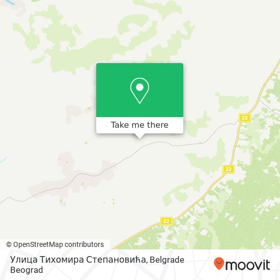 Улица Тихомира Степановића map