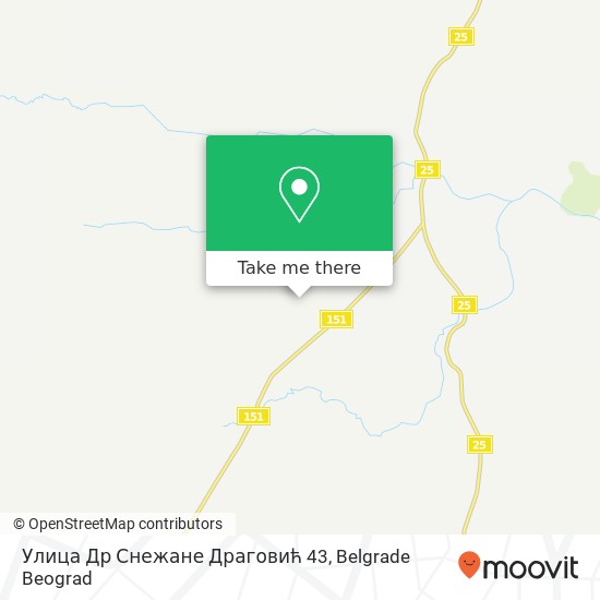 Улица Др Снежане Драговић 43 map