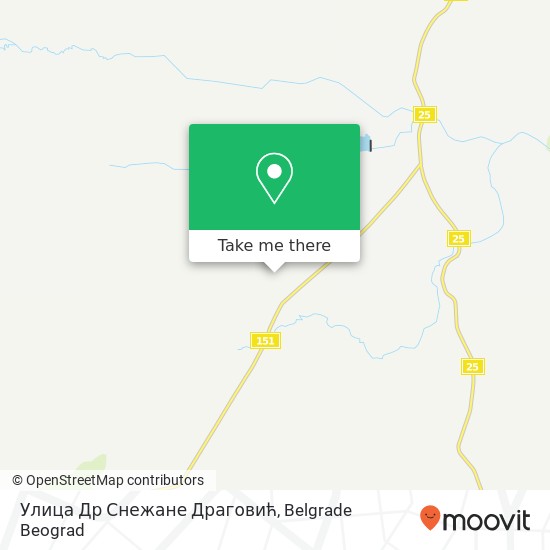 Улица Др Снежане Драговић map