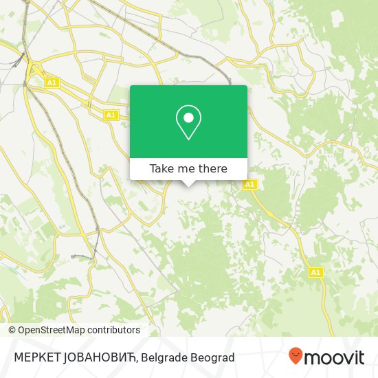 МЕРКЕТ ЈОВАНОВИЋ map