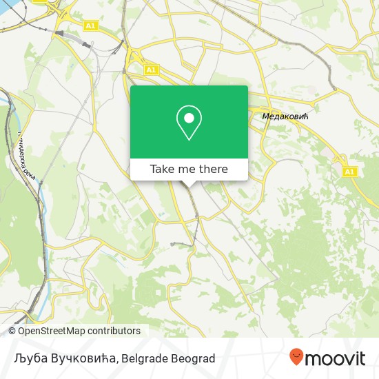 Љуба Вучковића map