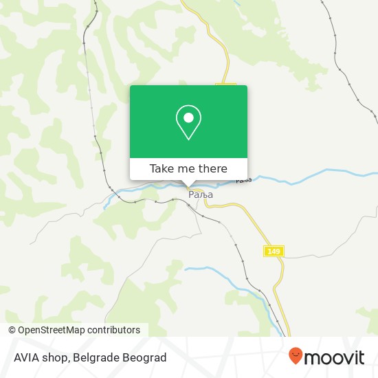 AVIA shop map