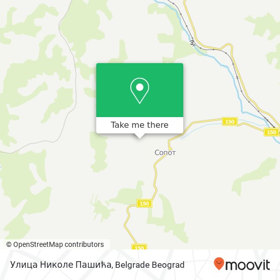 Улица Николе Пашића map