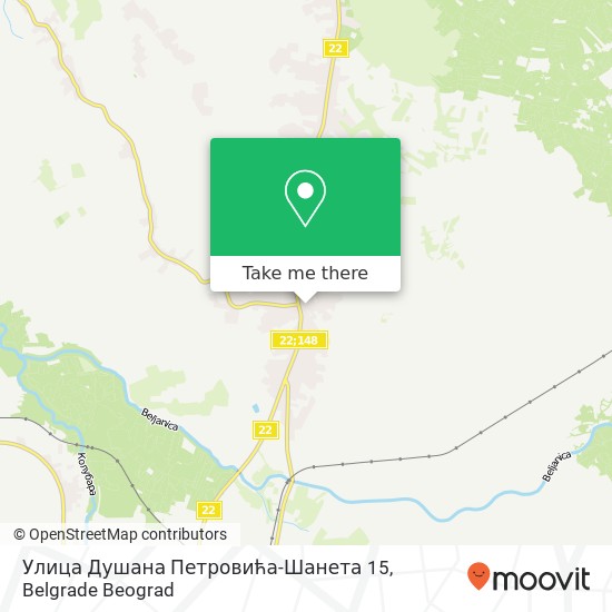 Улица Душана Петровића-Шанета 15 map