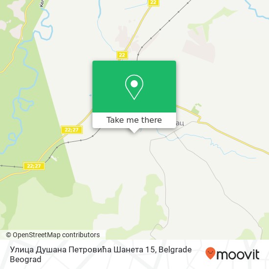 Улица Душана Петровића Шанета 15 map