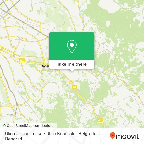 Ulica Jerusalimska / Ulica Bosanska map