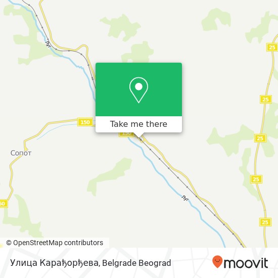 Улица Карађорђева map