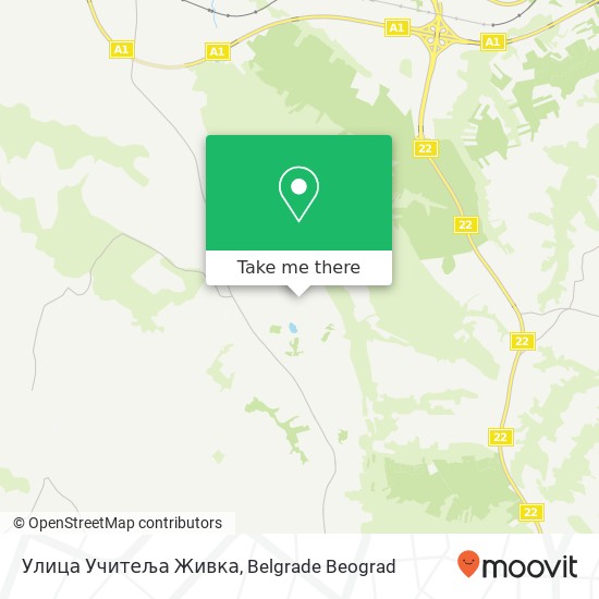 Улица Учитеља Живка map